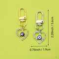 Metal Evil Eye Lucky Keychain Gift view 2