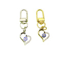Metal Blue Evil Eye Protection Keychain Gift – Silver view 5