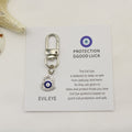 Metal Evil Eye Keychain Good Luck Gift view 1