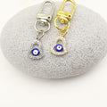 Metal Evil Eye Keychain Good Luck Gift view 3