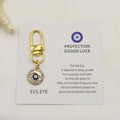 Metal Blue Evil Eye Good Luck Keychain Key Ring Gift view 6