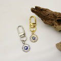 Metal Blue Evil Eye Good Luck Keychain Key Ring Gift view 4