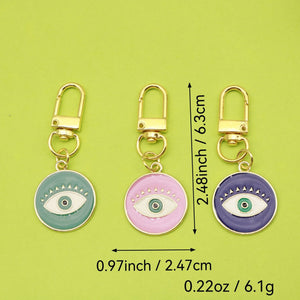 Metal Blue Evil Eye Keychain Good Luck Protection Gift