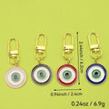 Zinc Alloy Blue Evil Eye Keychain Good Luck Gift view 2