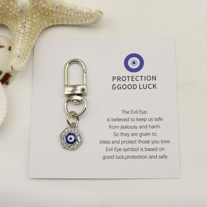 Metal Evil Eye Protection Keychain Gift