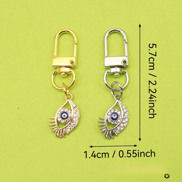 Zinc Alloy Evil Eye Keychain for Good Luck Gift