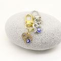 Zinc Alloy Blue Evil Eye Protection Good Luck Keychain Bag Charm view 3