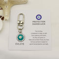 Blue Evil Eye Protection Good Luck Keychain Gift view 6