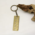 Zinc Alloy Mini Vernier Caliper Keychain Portable Tool Key Ring view 4