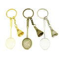 Metal Badminton Racket Keychain Sports Souvenir Gift view 5