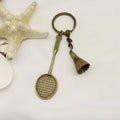Metal Badminton Racket Keychain Sports Souvenir Gift view 6