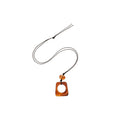 Acrylic Brown Leopard Print Pendant Necklace And Hoop Earrings Jewelry Set, Minimalist Light Luxury Style view 5