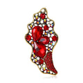 Alloy Rhinestone Glass Brooch Pin For Fashion Apparel view 1