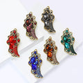 Alloy Rhinestone Glass Brooch Pin For Fashion Apparel view 2