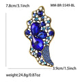 Alloy Rhinestone Glass Brooch Pin For Fashion Apparel view 5