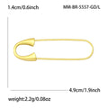 Alloy Rhinestone Paperclip Brooch Pin For Clothing And Anti Exposure view 4