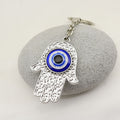 Metal Evil Eye Hand Keychain Bag Charm Gift view 3
