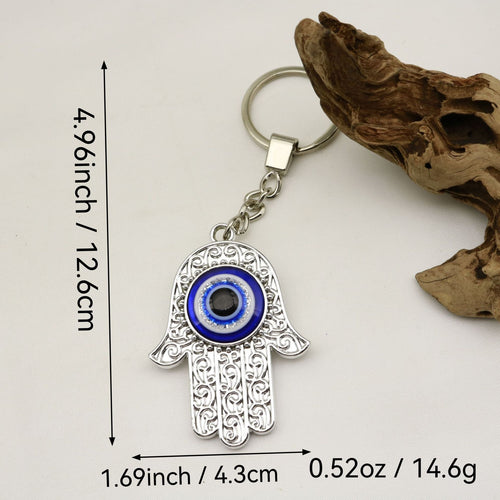 Metal Evil Eye Hand Keychain Bag Charm Gift