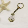 Vintage Metal Pirate Ship Anchor Keychain Rotating Car Gift view 6