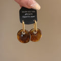 Vintage Maillard Acrylic Marbled Round Pendant Drop Earrings For Women Daily Commute Jewelry view 3