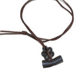 Light Luxury Retro Oval Flocked Resin Cloth Pendant Sweater Necklace view 5