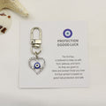 Zinc Alloy Rhinestone Evil Eye Protection Keychain Lucky Gift view 6