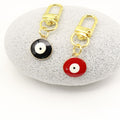 Metal Blue Evil Eye Good Luck Card Keychain For Gift view 3