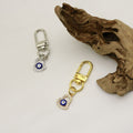 Zinc Alloy Evil Eye Good Luck Card Keychain Gift view 4