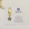 Metal Blue Evil Eye Good Luck Keychain Protection Gift (4008) view 1
