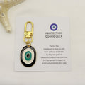 Blue Evil Eye Protection Good Luck Keychain Gift – Red view 1