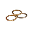 14K Gold Plated Imitation Pearl Zircon Geometric Ring For Women Light Luxury Round Design view 5