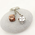 Metal Dice Keychain Key Ring view 3