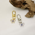 Blue Evil Eye Protection Good Luck Keychain Bag Charm view 4