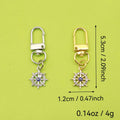 Metal Blue Evil Eye Good Luck Keychain Gift view 2