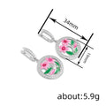 Ethnic Style Luxury Dangle Earrings Morning Glory Flower Leaf Pastoral Jewelry For Women view 4