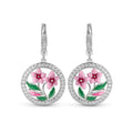 Ethnic Style Luxury Dangle Earrings Morning Glory Flower Leaf Pastoral Jewelry For Women view 1