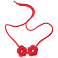 Knitted Flower Pendant Choker Necklace For Women, Elegant Light Luxury Collarbone Chain view 5