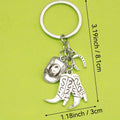 Metal Cowboy Hat Boot Horseshoe Keychain Western Bag Charm Gift view 2