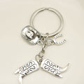 Metal Cowboy Hat Boot Horseshoe Keychain Western Bag Charm Gift view 4