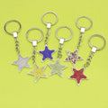 Metal Rhinestone Star Keychain Fashion Bag Charm Wholesale Gift view 1
