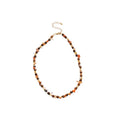 Copper Tiger Eye Natural Stone Flower Pendant Sweater Necklace For Women Vintage Ethnic Light Luxury view 5