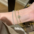 18K Gold Plated Copper Zircon Starburst Bangle French Vintage Light Luxury Geometric Jewelry view 2