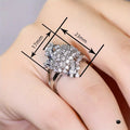 Light Luxury Irregular Micro Pave Sparkling Star Geometric Ring For Wedding Proposal view 4