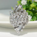 Light Luxury Irregular Micro Pave Sparkling Star Geometric Ring For Wedding Proposal view 1