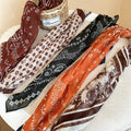 Floral Printed Cloth Scarf Sweater Necklace Maillard Vintage Old Money Light Luxury Accessory view 2