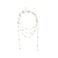 French Vintage Multilayer Tassel Faux Pearl Sweater Necklace Light Luxury Geometric Choker view 5