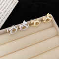 Korean Style Copper Pony Stud Earrings Minimalist OL Fashion Animal Zodiac Jewelry For Women view 3