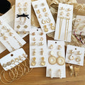 Light Luxury Alloy Geometric Pearl Stud Earrings Jewelry Set With Rhinestone Accents view 1