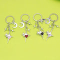 Zinc Alloy Zircon Four Point Star Jewelry Findings Accessories for DIY Jewelry Making – Gold view 1