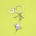 Zinc Alloy Zircon Four Point Star Jewelry Findings Accessories for DIY Jewelry Making – Gold view 4